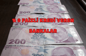 Bankalardan % 0 FAİZLİ KREDİ